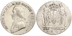 1 Thaler Royaume de Prusse (1701-1918) Argent Frédéric-Guillaume III de Prusse (1770 -1840)