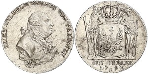 1 Thaler Royaume de Prusse (1701-1918) Argent Frédéric-Guillaume II de Prusse