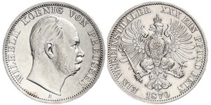 1 Thaler Royaume de Prusse (1701-1918) Argent Wilhelm I, German Emperor (1797-1888)