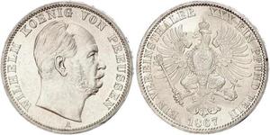 1 Thaler Royaume de Prusse (1701-1918) Argent Wilhelm I, German Emperor (1797-1888)