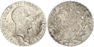 1 Thaler Royaume de Prusse (1701-1918) Argent Frédéric-Guillaume III de Prusse (1770 -1840)