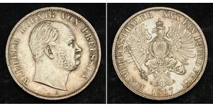 1 Thaler Royaume de Prusse (1701-1918) Argent Wilhelm I, German Emperor (1797-1888)