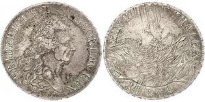 1 Thaler Royaume de Prusse (1701-1918) Argent Frédéric II de Prusse (1712 – 1786)