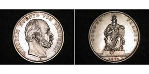 1 Thaler Royaume de Prusse (1701-1918) Argent Wilhelm I, German Emperor (1797-1888)