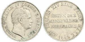 1 Thaler Royaume de Prusse (1701-1918) Argent Frédéric-Guillaume IV de Prusse (1795 - 1861)