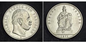 1 Thaler Royaume de Prusse (1701-1918) Argent Wilhelm I, German Emperor (1797-1888)