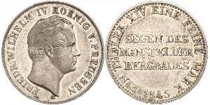 1 Thaler Royaume de Prusse (1701-1918) Argent Frédéric-Guillaume IV de Prusse (1795 - 1861)