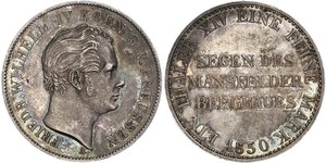 1 Thaler Royaume de Prusse (1701-1918) Argent Frédéric-Guillaume IV de Prusse (1795 - 1861)