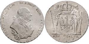 1 Thaler Royaume de Prusse (1701-1918) Argent Frédéric-Guillaume II de Prusse