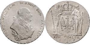 1 Thaler Royaume de Prusse (1701-1918) Argent Frédéric-Guillaume II de Prusse