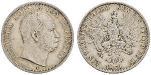 1 Thaler Royaume de Prusse (1701-1918) Argent Wilhelm I, German Emperor (1797-1888)