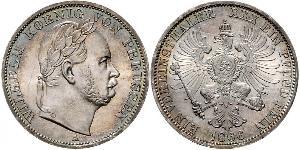 1 Thaler Royaume de Prusse (1701-1918) Argent Wilhelm I, German Emperor (1797-1888)