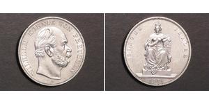 1 Thaler Royaume de Prusse (1701-1918) Argent Wilhelm I, German Emperor (1797-1888)