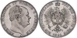 1 Thaler Royaume de Prusse (1701-1918) Argent Frédéric-Guillaume IV de Prusse (1795 - 1861)