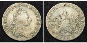 1 Thaler Royaume de Prusse (1701-1918) Argent Frédéric II de Prusse (1712 – 1786)