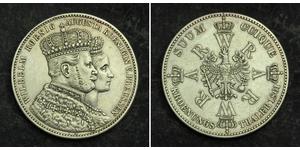 1 Thaler Royaume de Prusse (1701-1918) Argent Wilhelm I, German Emperor (1797-1888)