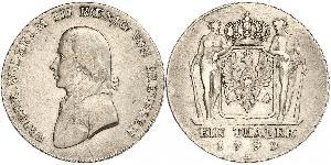 1 Thaler Royaume de Prusse (1701-1918) Argent Frédéric-Guillaume III de Prusse (1770 -1840)