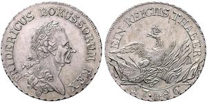 1 Thaler Royaume de Prusse (1701-1918) Argent Frédéric II de Prusse (1712 – 1786)