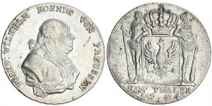 1 Thaler Royaume de Prusse (1701-1918) Argent Frédéric-Guillaume II de Prusse