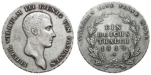 1 Thaler Royaume de Prusse (1701-1918) Argent Frédéric-Guillaume III de Prusse (1770 -1840)