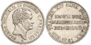 1 Thaler Royaume de Prusse (1701-1918) Argent Frédéric-Guillaume IV de Prusse (1795 - 1861)