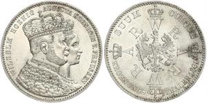 1 Thaler Royaume de Prusse (1701-1918) Argent Wilhelm I, German Emperor (1797-1888)