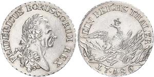 1 Thaler Royaume de Prusse (1701-1918) Argent Frédéric II de Prusse (1712 – 1786)