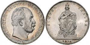 1 Thaler Royaume de Prusse (1701-1918) Argent Wilhelm I, German Emperor (1797-1888)