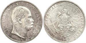 1 Thaler Royaume de Prusse (1701-1918) Argent Wilhelm I, German Emperor (1797-1888)