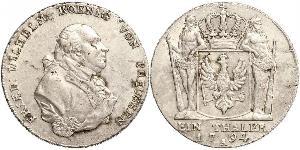 1 Thaler Royaume de Prusse (1701-1918) Argent Frédéric-Guillaume II de Prusse