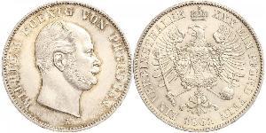 1 Thaler Royaume de Prusse (1701-1918) Argent Wilhelm I, German Emperor (1797-1888)