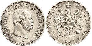 1 Thaler Royaume de Prusse (1701-1918) Argent Wilhelm I, German Emperor (1797-1888)