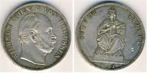 1 Thaler Royaume de Prusse (1701-1918) Argent Wilhelm I, German Emperor (1797-1888)