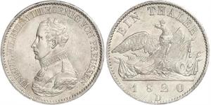 1 Thaler Royaume de Prusse (1701-1918) Argent Frédéric-Guillaume III de Prusse (1770 -1840)