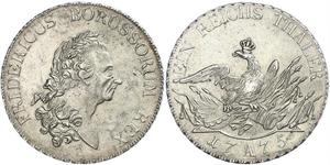 1 Thaler Royaume de Prusse (1701-1918) Argent Frédéric II de Prusse (1712 – 1786)