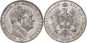 1 Thaler Royaume de Prusse (1701-1918) Argent Frédéric-Guillaume IV de Prusse (1795 - 1861)