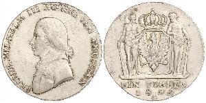 1 Thaler Royaume de Prusse (1701-1918) Argent Frédéric-Guillaume III de Prusse (1770 -1840)