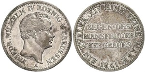 1 Thaler Royaume de Prusse (1701-1918) Argent Frédéric-Guillaume IV de Prusse (1795 - 1861)