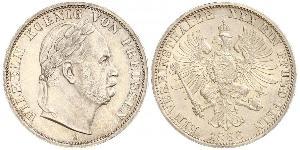 1 Thaler Royaume de Prusse (1701-1918) Argent Wilhelm I, German Emperor (1797-1888)