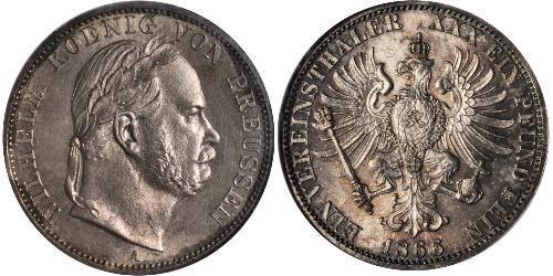 1 Thaler Royaume de Prusse (1701-1918) Argent Wilhelm I, German Emperor (1797-1888)