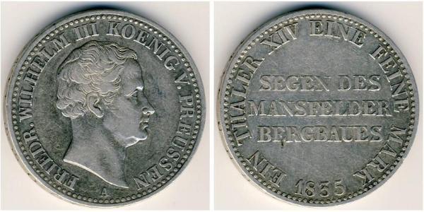 1 Thaler Royaume de Prusse (1701-1918) Argent Frédéric-Guillaume III de Prusse (1770 -1840)