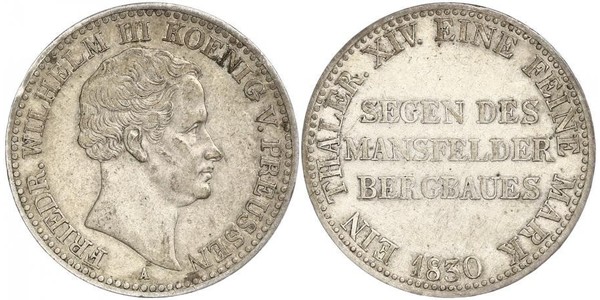 1 Thaler Royaume de Prusse (1701-1918) Argent Frédéric-Guillaume III de Prusse (1770 -1840)