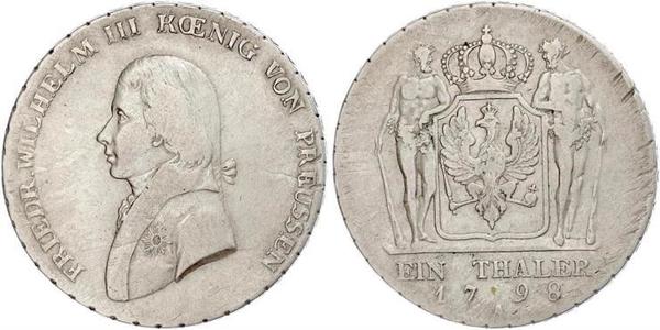 1 Thaler Royaume de Prusse (1701-1918) Argent Frédéric-Guillaume III de Prusse (1770 -1840)