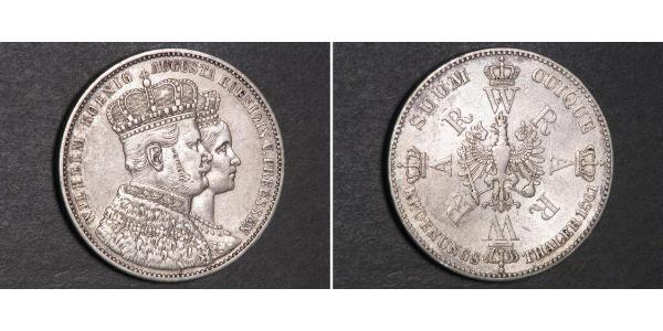 1 Thaler Royaume de Prusse (1701-1918) Argent Wilhelm I, German Emperor (1797-1888)