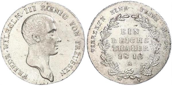 1 Thaler Royaume de Prusse (1701-1918) Argent Frédéric-Guillaume III de Prusse (1770 -1840)