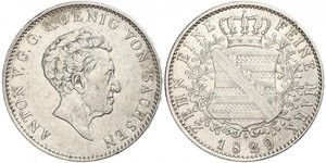 1 Thaler Royaume de Saxe (1806 - 1918) Argent 