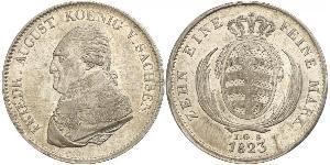 1 Thaler Royaume de Saxe (1806 - 1918) Argent Frédéric-Auguste Ier de Saxe