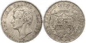 1 Thaler Royaume de Saxe (1806 - 1918) Argent Jean Ier de Saxe (1801-1873)