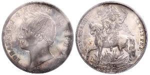 1 Thaler Royaume de Saxe (1806 - 1918) Argent Jean Ier de Saxe (1801-1873)