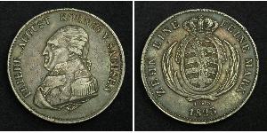 1 Thaler Royaume de Saxe (1806 - 1918) Argent Frédéric-Auguste Ier de Saxe